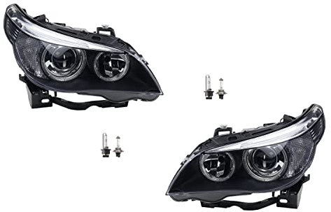 Johns, passend für BMW 5er Scheinwerfer Set E60/E61 mit D2S/H7 2005-2007 Bi-Xenon li+re