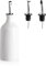 SWEEJAR Bouteille distributrice d'huile d'olive en porcelaine, opaque protège l'huile pour réduire l'oxydation, 467 ml (blanc)