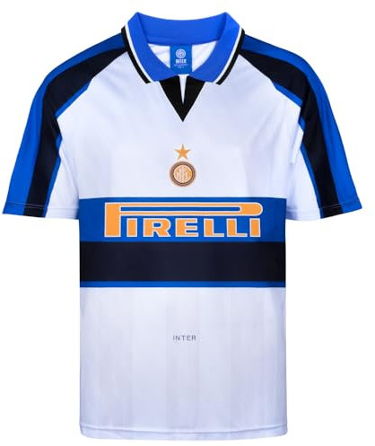 Score Draw Internazionale 1996 Away Shirt White/Blue Medium Polyester