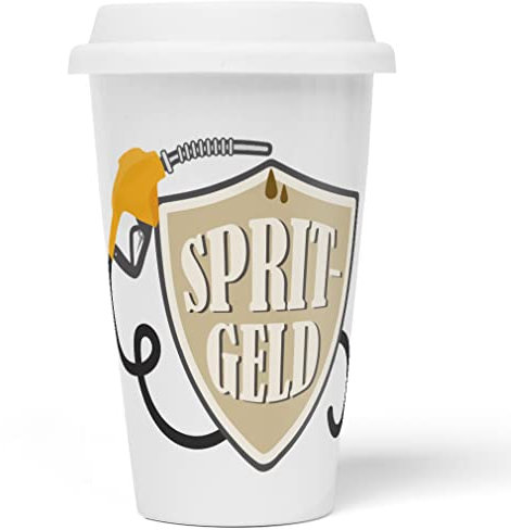 JUNIWORDS To-Go Becher mit Deckel, Spritgeld (1008768)
