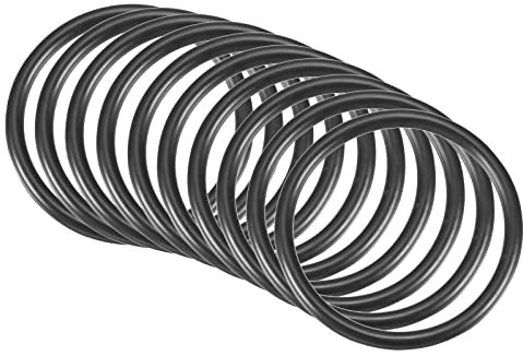 QUARKZMAN 10 Stücke Nitrilkautschuk Dichtungsring Gummiringe 40mm x 34mm x 3mm für Wasserhahn Klempner Reparatur Dichtung Verbindung, Schwarz