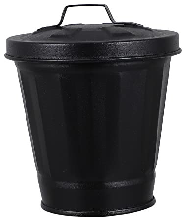 Zerodeko 1 Pc Poubelle Corbeille De Table Pot De Fleur Interieur Panier De Fleurs Rustique Seau Utilitaire En Métal Succulent Seaux En Métal Mini Panier De Plantes Pendaison Bureau Le Fer