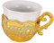 ABOOFAN Tassen Milchbecher Teetasse Tequila-Glas Weinkrug Becher mit Metallgriff chinesische Tasse Trinkbecher Toastglas Porzellantasse Schnapsglas Metallbecher Jahrgang Aluminiumlegierung