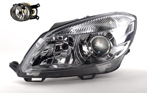 Johns, Scheinwerfer Halogen kompatibel zu Skoda Fabia 54 04/10-12/14 H7 H7 Li. + Nebel