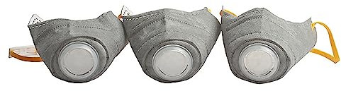 TUDUZ 3PCS verstellbare Atemschutzmaske für Hunde, atmungsaktiv, für Hundemaulkorb, schützendes Haustier Hundehalsband Mit Namen (Grey, M)