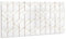 Tulup Wandpaneele die Küche 100x50cm PVC Boden Selbstklebend Fliesenaufkleber Wasserdicht Bad - Modische goldene Linien