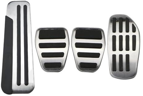 Bremspedal Auto Fußpedale Für Captur 2023 2022 2021 2020 Zubehör Auto Gas Kraftstoff Bremse Restfoot Kein Bohren Edelstahl Pedal Autobremspedal(Farbe:4 pcs)