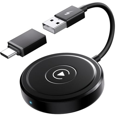 Carplay Wireless Adapter, CarPlay Adapter Konvertieren Wired CarPlay auf Wireless für iPhone, Plug und Play Wireless CarPlay Adapter Kompatibel mit iPhone iOS 10+ und Autos mit CarPlay
