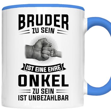 Onkel Tasse | Bruder zu sein ist eine Ehre Onkel | Bruder Geschenk Bruer Tasse Onkel Kaffeebecher lustig