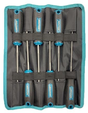 LIBRATON Chainsaw Sharpener File kit, 5/32, 3/16, 7/32 Chainsaw File Set, Universal Saw Chain Files, Round Saw Files, 6PCS Chainsaw Sharpener Files with Handle for Chainsaw Sharpening, with Pouch