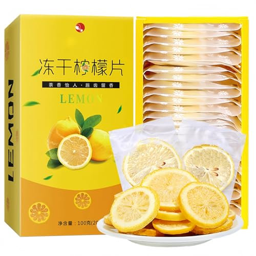 Mckona-Fette di Limone Liofilizzate 100g – 100% Naturale, Ricco di Vitamina C