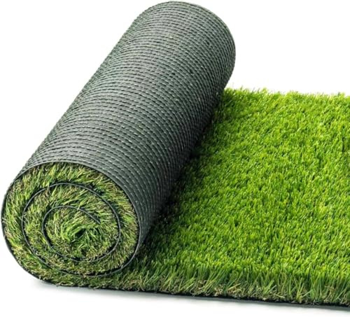 OLIVO.shop Herbe synthétique pour extérieur, rouleau de gazon artificiel artificiel pour jardin, terrasse, balcon, pelouse synthétique épaisseur 40 mm, LUXURY SOFT GRASS GREEN (2 x 7 mt)