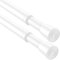 Zipglo 2pcs Tension Rods for Curtains 67-97cm, White Spring Loaded Curtain Rod Extendable Door Curtain Pole，Small Curtain Rod No Drill Adjustable Tension Pole for Curtains, Doorway