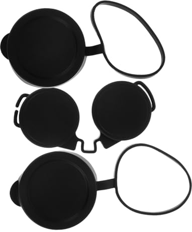 Gummi Augenmuschelschutz Okularschutzabdeckung 3stücke für Fernglas Schwarz | Wasser Schutz, Außen Geeignet, Universelle Passform, Einfach Montierbar, für Vogelbeobachtung und Unterwegs