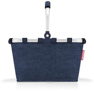 reisenthel carrybag XS twist navy – Stabiler Einkaufskorb mit praktischer Innentasche – Elegantes und wasserabweisendes Design