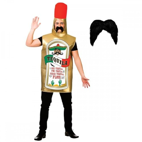 Titch & Timbo Adult Tequila Costume and Accessories : Unisex Mens Womens Couples Drink Festival Fun Oktoberfest Novelty Stag Hen Fancy Dress Party