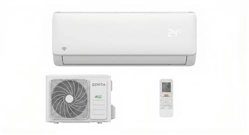 ZCLI09 Climatizzatore Condizionatore Inverter 9000 BTU Monosplit a Parete, Wi-Fi Integrato, Gas Ecologico R32, Pompa di Calore, Classe Energetica A++/A+++, Design Moderno Bianco