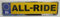 ALL RIDE CAR NUMBER LICENCE PLATE HOLDER CHROME EFFECT