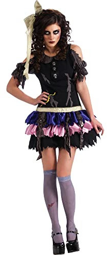 Rubie's Offizielles Damen-Halloween-Kostüm Zombie-Puppe, Standardgröße Halloween