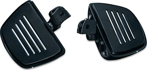 Kuryakyn Motorrad-Fußsteuerungskomponenten: Premium Mini Board Dielen mit Comfort Drop Mounts für Honda 2001-17 Motorräder, glänzend schwarz, 1 Paar