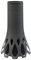 Plastia Vase funéraire en Rosetta 1 L avec Socle Poids, Noir