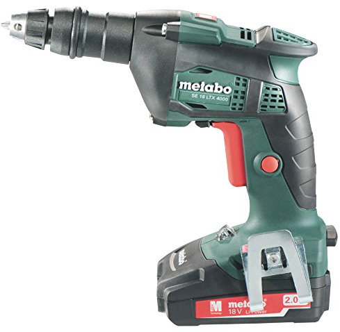 Metabo SE 18 LTX 4000 18 V / 2,0 - atornillador a batería 18 v 2.0 ah especial tabiqueria seca