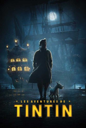 Tim und Struppi - Dock Teaser in French Französisches Film Poster Druck - Grösse 61x91,5 cm + 1 Ü-Poster der Grösse 61x91,5cm