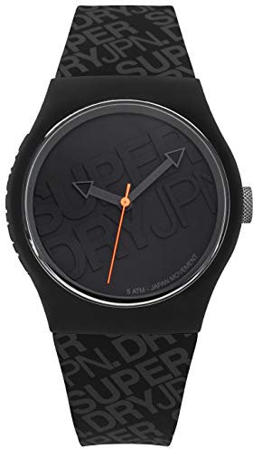 Superdry Herren Analog Quarz Uhr mit Silikon Armband SYG169B