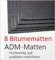 Bitumenmatte, Anti/Droehn/Matte, 500x200x2,7mm, selbstklebend (8 Stück) Türdämmung Dämmung Dämmmaterial Dämmmatte Carhifi Autohifi Oldtimer