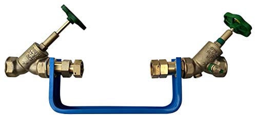 Markenlos Wasserzähleranschlussgarnitur 1 x 1 für Kaltwasserzähler Qn 2,5m³/h, Metall, Klein, Flansch