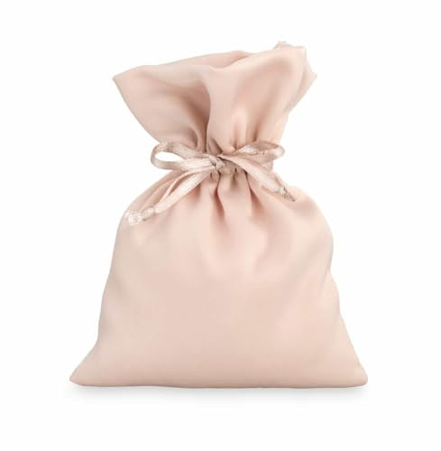 Cupido Bomboniera Sacchetto in Raso Rosa Cipria Decorazione 12 pz Art 28354