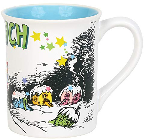 Department 56 The Grinch Whoville 6011013 Tasse à café en grès, multicolore