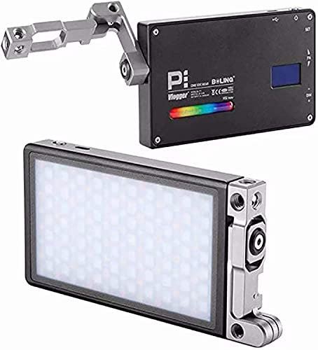 BOLING BL-P1 RGB LED Vidéo Lampe Panneau, 2500k-8500k Lumière Photographique RGB LED Lampe Multicolore Rechargeable et Réglable à 360 ° au Format de Poche pour Caméra/Caméscope