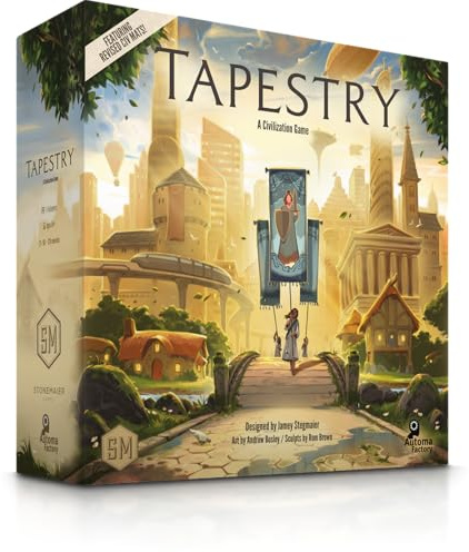 Stonemaier Games, Tapestry Board Game, Ages 14+, 1-5 Players,90-120 Minutes Playing Time
