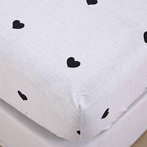 Chickwino Spannbettlaken 90x200cm Kinder Matratzenschoner, Weiß Karikatur Gradient Bettlaken für Einzelbett Boxspringbett - 100% Mikrofaser Spannbetttuch Geeignet für bis 25-30 cm Matraze