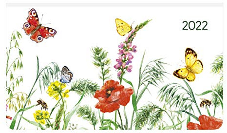 Ladytimer Pad Butterflies 2022 - Taschen-Kalender 15,6x9 cm - Schmetterlinge - Weekly - 128 Seiten - Notiz-Buch - Alpha Edition