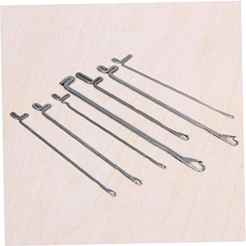 Ruluti 7pcs Loquet Crochet Aiguillon, Crochet Aiguille pour La Confection De Tapis Bricole À Main Accessoires