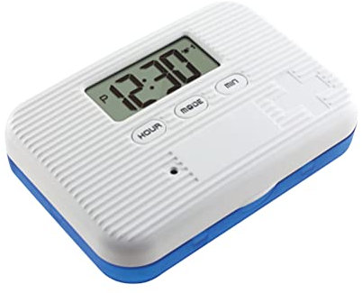 KKPLZZ Pilulier Automatique, Rappel électronique de la minuterie de Pilule 6 Compartiments séparés pour contenir Les médicaments, boîte de Rangement Quotidienne Portable pour médicaments avec Rappel