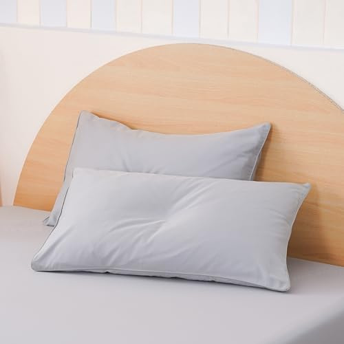 Sheet Story Bamboo Pillow Cases 2 Pack - 50x75cm Size - 400 Thread Count - Hypoallergenic, Soft and Cooling - Grey Pillowcases 2 pack Pillow Covers
