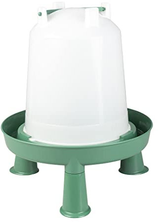 duvoplus, Tränke ECO Schrauben mit Griff & Füßen, 3 l, Grün, Vögel, Grün, Huhn