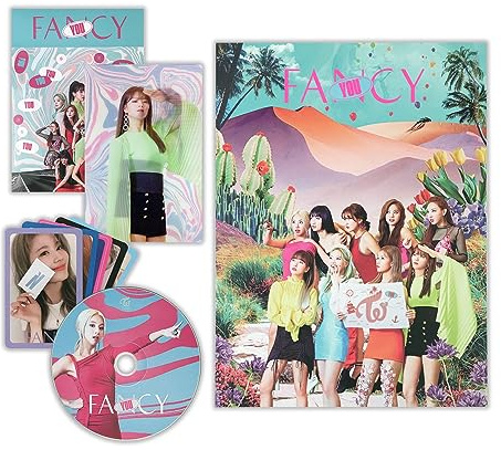 TWICE - 7th Mini Album [FANCY YOU] (B ver.) CD + Photobook + Lenticular Card + Photocards + Sticker + 2 Pin Button Badges
