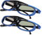 Lunettes 3D à Obturateur Actif DLP Link Rechargeables 144 Hz, Légères et Confortables, Rotation de L'œil Gauche Droit pour Projecteur DLP Link