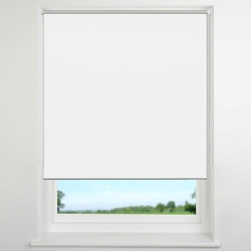 Doppelrollo Klemmfix Ohne Bohren 120 x 200 cm Sonnenschutz Blickdicht Rollade Rollo Jalousie Höhe Stufenlos Verstellbar für Fenster & Tür, Weiß