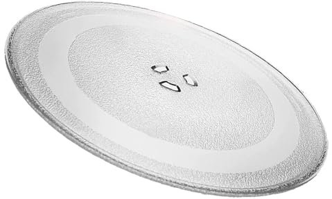 Assiette pivotante universelle pour micro-ondes de 25,5 cm avec 3 saillies centrales, convient à différentes marques de fours à micro-ondes