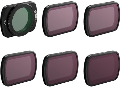 Skyreat ND-Graufilter-Set für DJI Osmo Pocket 3 Creator Combo Zubehör, 6 Stück (CPL/ND8/ND16/ND32/ND64/ND128)