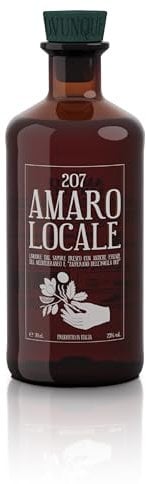 207 Amaro Locale, Miglior Amaro al Mondo 2024, Artigianale con Zafferano DOP e Note Agrumate, 23% Vol, 70CL