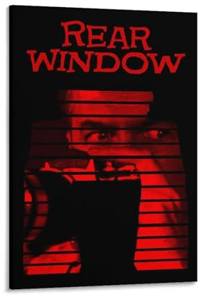 Filmposter American Psychological Thriller, Heckfenster, Bild, Druck, Leinwand, Poster, Wandfarbe, Kunstposter, Dekoration, moderne Heimkunstwerke, 20 x 30 cm