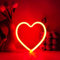 YUEYYNS Herz Leuchtreklamen Led Rote Neon Sign Led Neon Wandschilder Wanddekoration Led Schilder für Schlafzimmer Konzertsaal Bar Club Party Hochzeit Dekoration Geburtstagsgeschenk