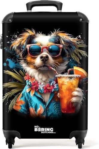 NoBoringSuitcases.com Handgepäck Koffer, Reisekoffer, Reisetasche mit Rollen, Koffer Groß, Hartschalenkoffer, Trolley Handgepäck, Koffer Mittelgroß, Suitcase, TSA Schloss, Koffer Klein, Graffiti-Druck