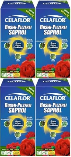 4 X 250 ml Substral Celaflor®Rosen-Pilzfrei Saprol Konzentrat